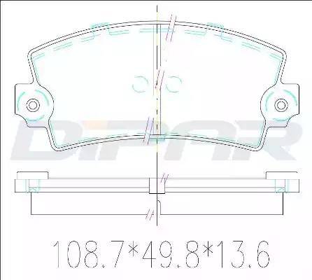 Ditas DFB1148 - Set placute frana,frana disc allinparts.ro