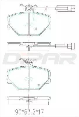 Ditas DFB1833 - Set placute frana,frana disc - allinparts.ro
