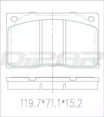 Ditas DFB1386 - Set placute frana,frana disc allinparts.ro