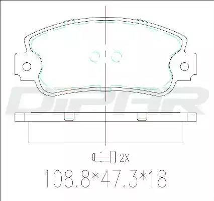 Ditas DFB1297 - Set placute frana,frana disc - allinparts.ro