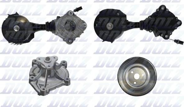 DOLZ KD173T - Pompa apa + Set curea transmisie cu caneluri allinparts.ro