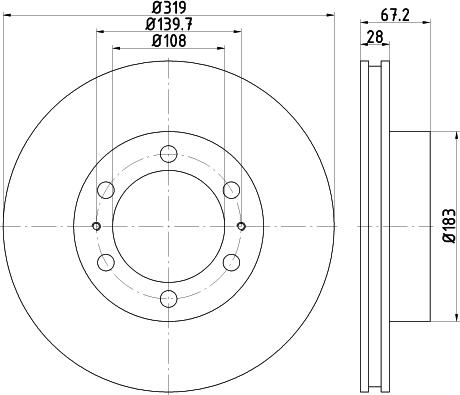 DON PCD15212 - Disc frana allinparts.ro