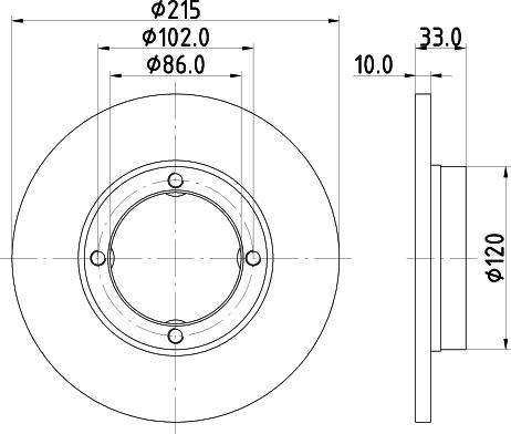 DON PCD16572 - Disc frana allinparts.ro