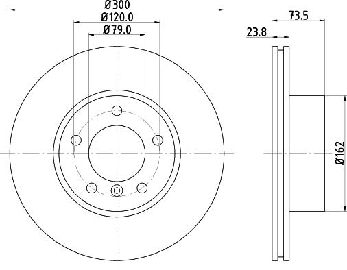 DON PCD10302 - Disc frana - allinparts.ro