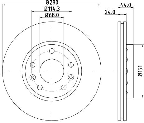 DON PCD11082 - Disc frana - allinparts.ro