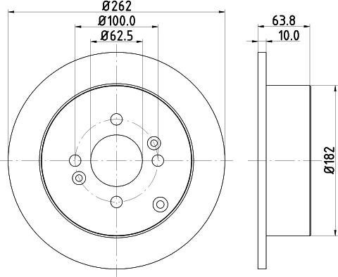 DON PCD11762 - Disc frana - allinparts.ro