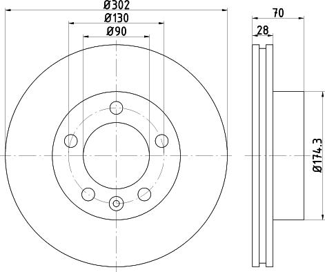 DON PCD18532 - Disc frana - allinparts.ro