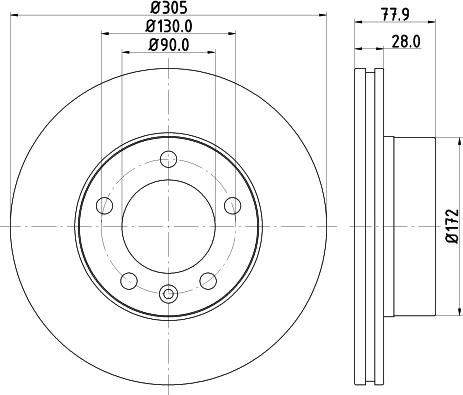 DON PCD18171 - Disc frana - allinparts.ro