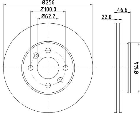 DON PCD12182 - Disc frana - allinparts.ro