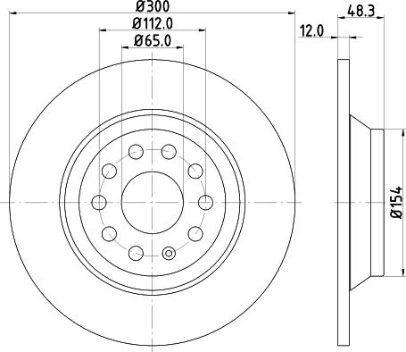 DON PCD12752 - Disc frana - allinparts.ro