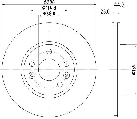 DON PCD17572 - Disc frana - allinparts.ro