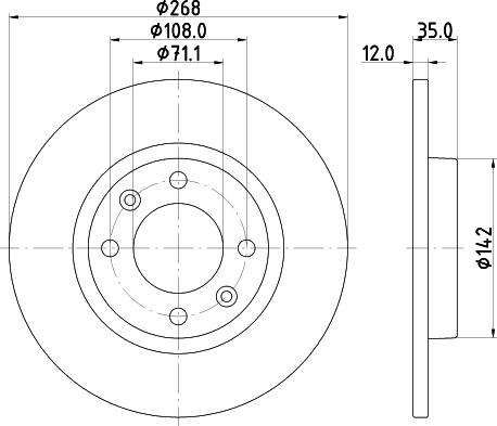 DON PCD21792 - Disc frana - allinparts.ro