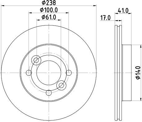 DON PCD23592 - Disc frana - allinparts.ro