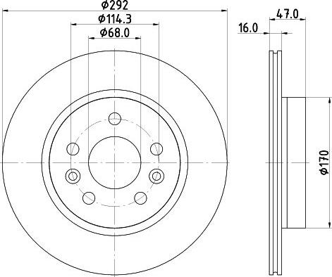 DON PCD23762 - Disc frana - allinparts.ro