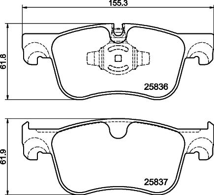 DON PCP1998 - Set placute frana,frana disc - allinparts.ro