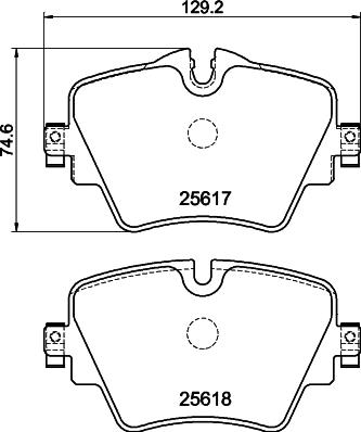 DON PCP1992 - Set placute frana,frana disc - allinparts.ro