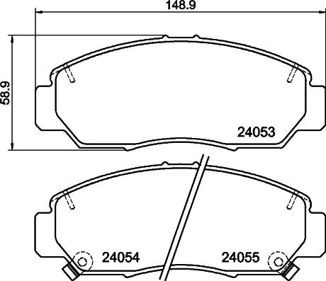 DON PCP1951 - Set placute frana,frana disc - allinparts.ro