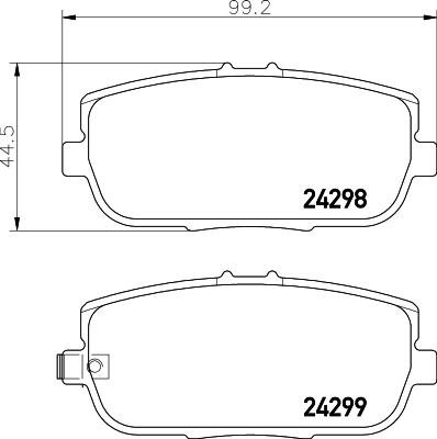 DON PCP1957 - Set placute frana,frana disc - allinparts.ro