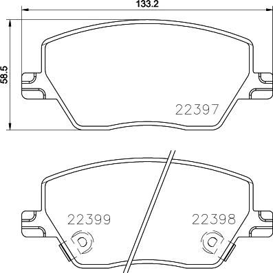 DON PCP1901 - Set placute frana,frana disc - allinparts.ro