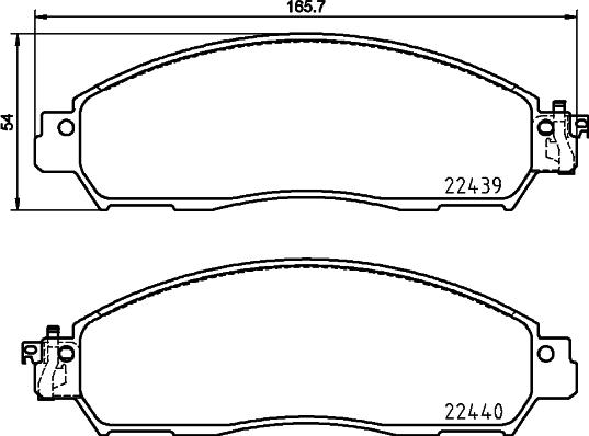 DON PCP1908 - Set placute frana,frana disc allinparts.ro