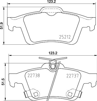 DON PCP1982 - Set placute frana,frana disc - allinparts.ro