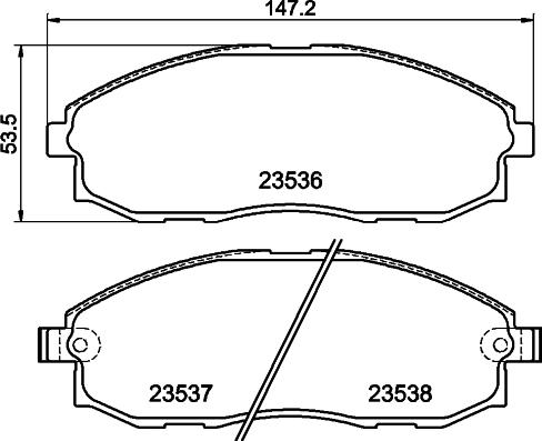DON PCP1934 - Set placute frana,frana disc allinparts.ro