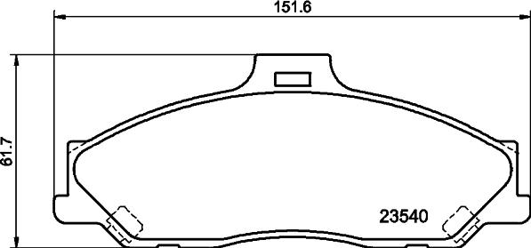 DON PCP1935 - Set placute frana,frana disc - allinparts.ro