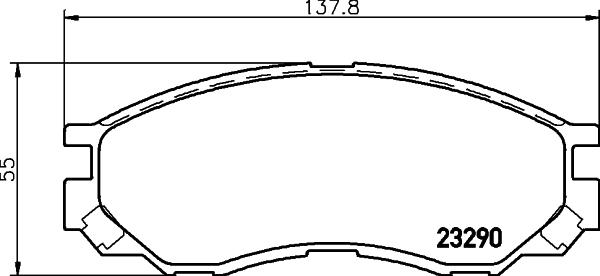 DON PCP1924 - Set placute frana,frana disc allinparts.ro