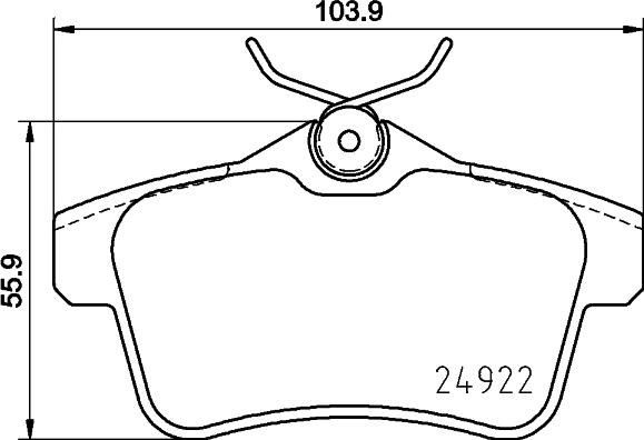 DON PCP1974 - Set placute frana,frana disc allinparts.ro