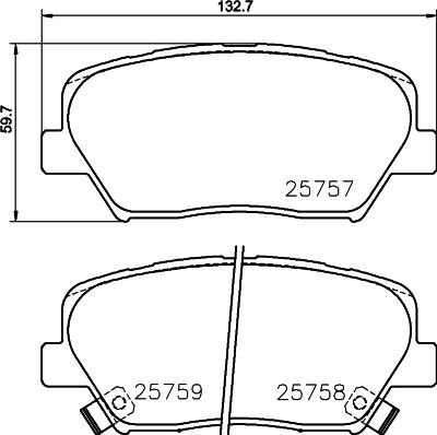DON PCP1496 - Set placute frana,frana disc allinparts.ro