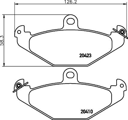DON PCP1491 - Set placute frana,frana disc - allinparts.ro