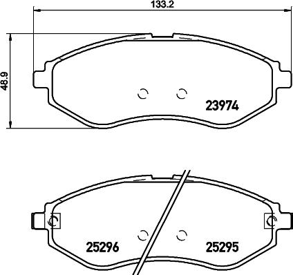 DON PCP1455 - Set placute frana,frana disc - allinparts.ro