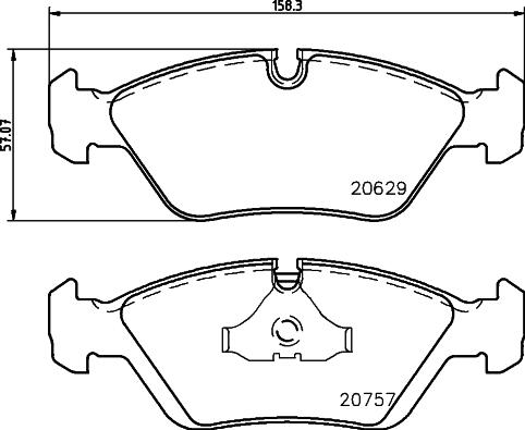 DON PCP1463 - Set placute frana,frana disc - allinparts.ro
