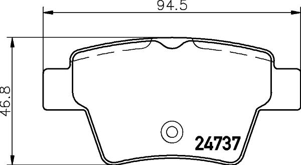 DON PCP1400 - Set placute frana,frana disc allinparts.ro