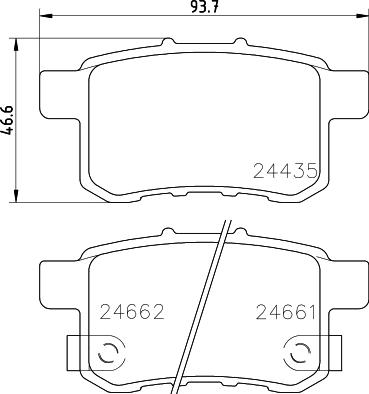 DON PCP1418 - Set placute frana,frana disc - allinparts.ro