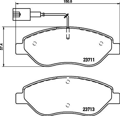 DON PCP1437 - Set placute frana,frana disc allinparts.ro