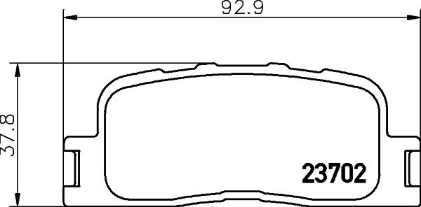 DON PCP1474 - Set placute frana,frana disc allinparts.ro