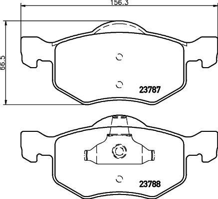 DON PCP1476 - Set placute frana,frana disc allinparts.ro