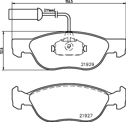 DON PCP1543 - Set placute frana,frana disc - allinparts.ro