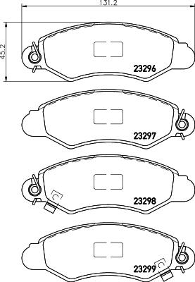 DON PCP1550 - Set placute frana,frana disc allinparts.ro