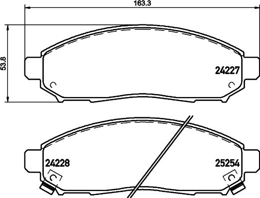 DON PCP1558 - Set placute frana,frana disc allinparts.ro