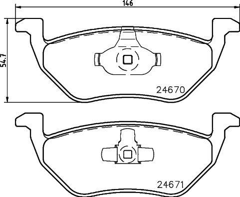 DON PCP1512 - Set placute frana,frana disc allinparts.ro