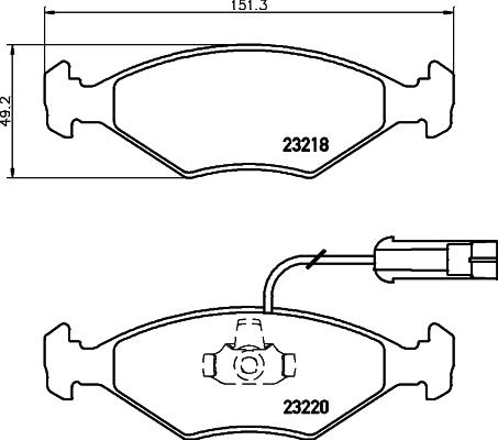 BENDIX 510828 - Set placute frana,frana disc - allinparts.ro