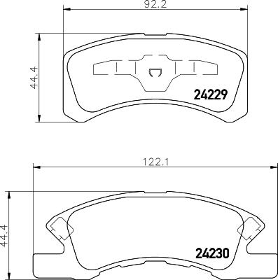 DON PCP1524 - Set placute frana,frana disc allinparts.ro
