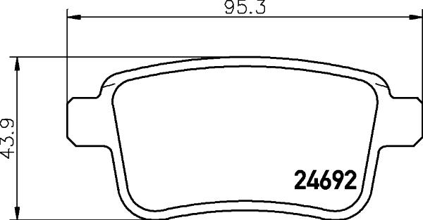 DON PCP1525 - Set placute frana,frana disc - allinparts.ro