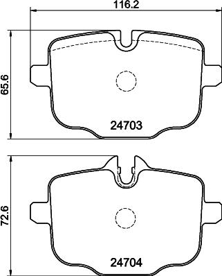 DON PCP1526 - Set placute frana,frana disc - allinparts.ro