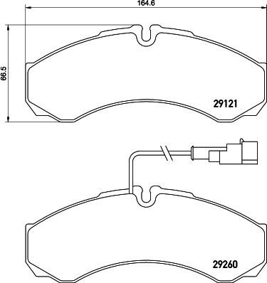 DON PCP1692 - Set placute frana,frana disc - allinparts.ro