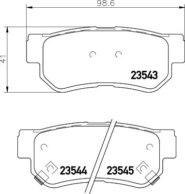 DON PCP1093 - Set placute frana,frana disc - allinparts.ro