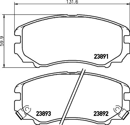 DON PCP1097 - Set placute frana,frana disc - allinparts.ro