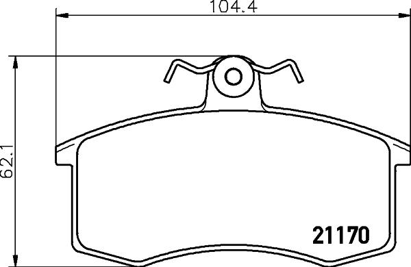 DON PCP1047 - Set placute frana,frana disc allinparts.ro